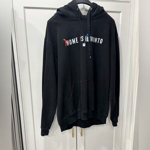 Peace Collective Elmo Cookie Monster Black "Home Is Toronto" Graphic Hoodie Lg